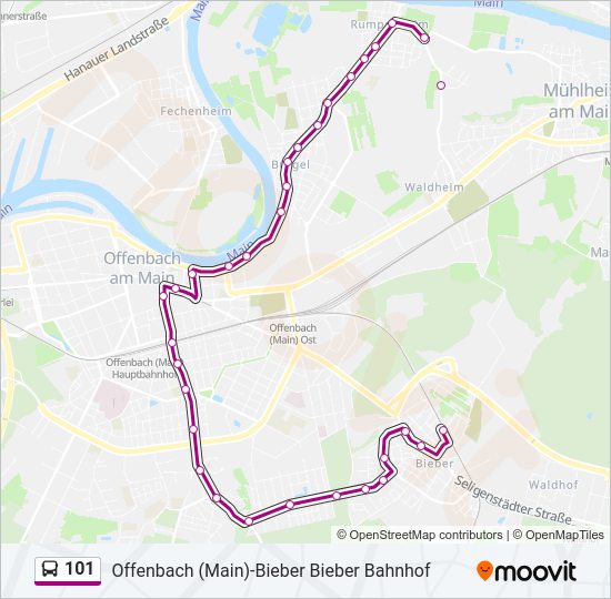 101 Bus Line Map
