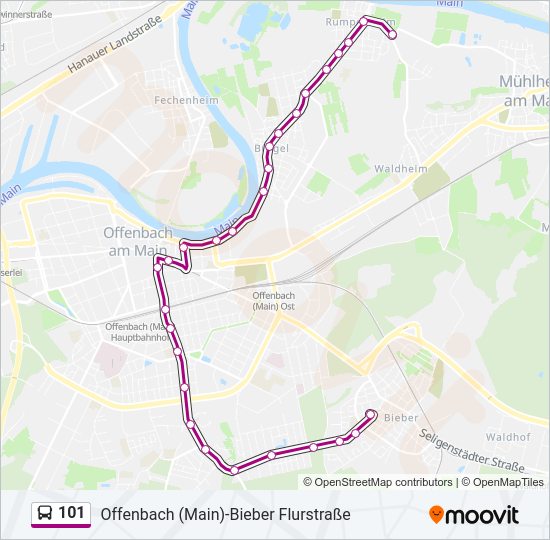 101 Bus Line Map