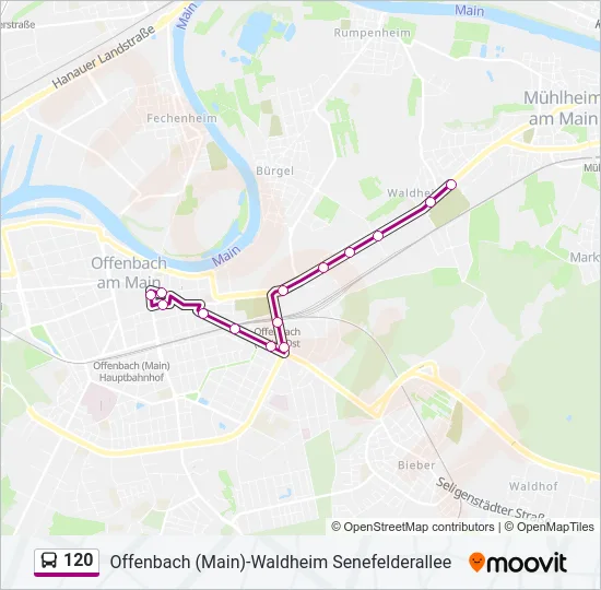 120 Bus Line Map