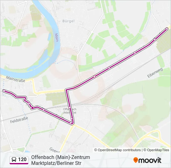 120 Bus Line Map