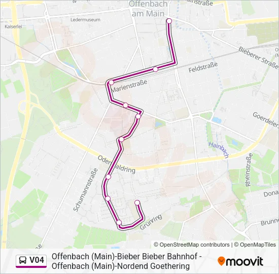 V04 Bus Line Map