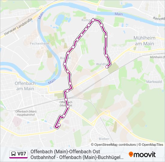 V07 Bus Line Map