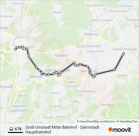 678 Bus Line Map