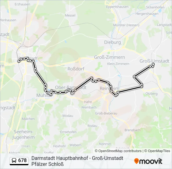 678 Bus Line Map