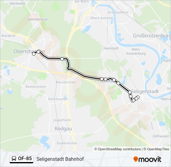 Buslinie OF-85 Karte