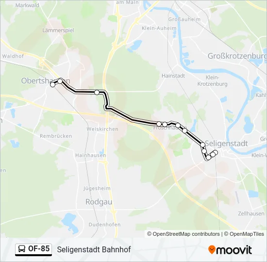 OF-85 Bus Line Map