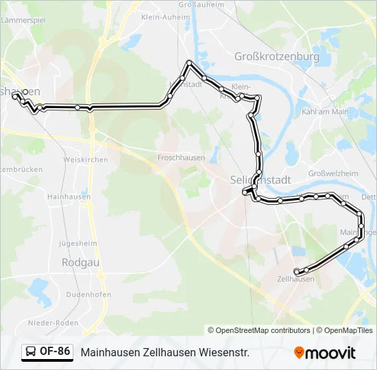 OF-86 Bus Line Map