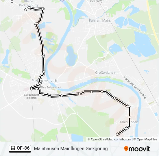 OF-86 Bus Line Map