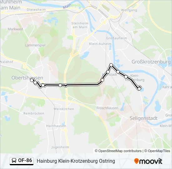OF-86 Bus Line Map