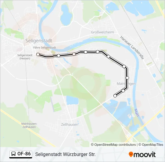 OF-86 Bus Line Map