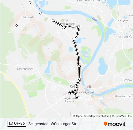 OF-86 Bus Line Map
