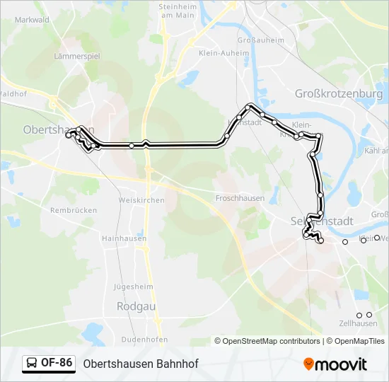 OF-86 Bus Line Map