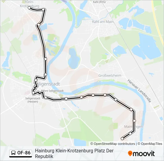 OF-86 Bus Line Map