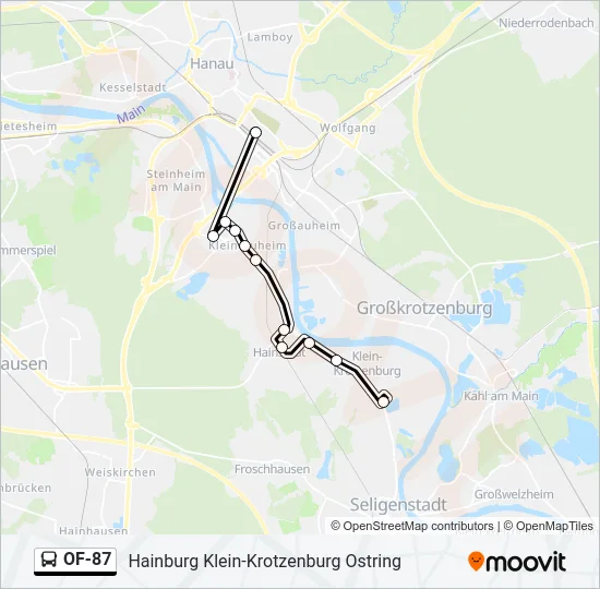 OF-87 Bus Line Map