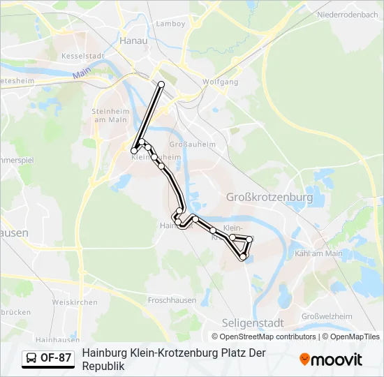OF-87 Bus Line Map