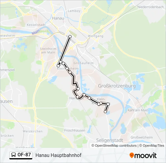 OF-87 Bus Line Map