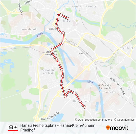 4 Bus Line Map