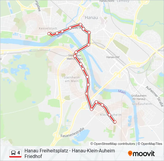 4 Bus Line Map