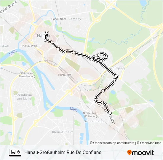 6 Bus Line Map