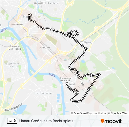 6 Bus Line Map