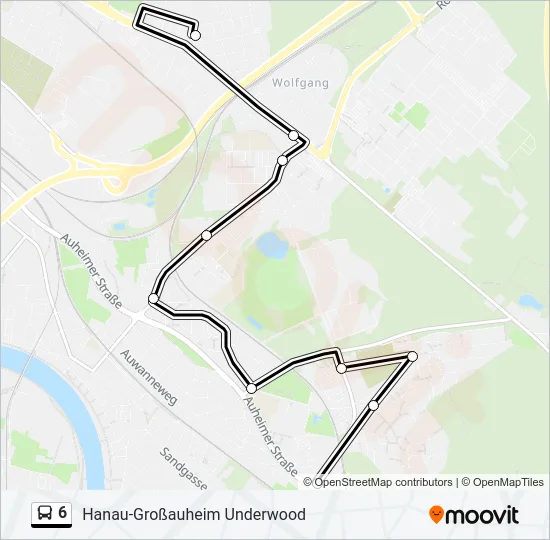 6 Bus Line Map