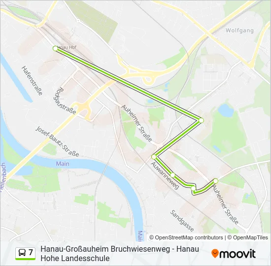 7 Bus Line Map