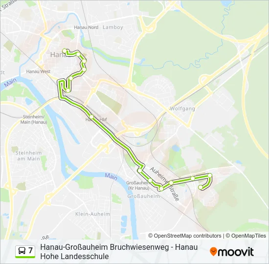 7 Bus Line Map