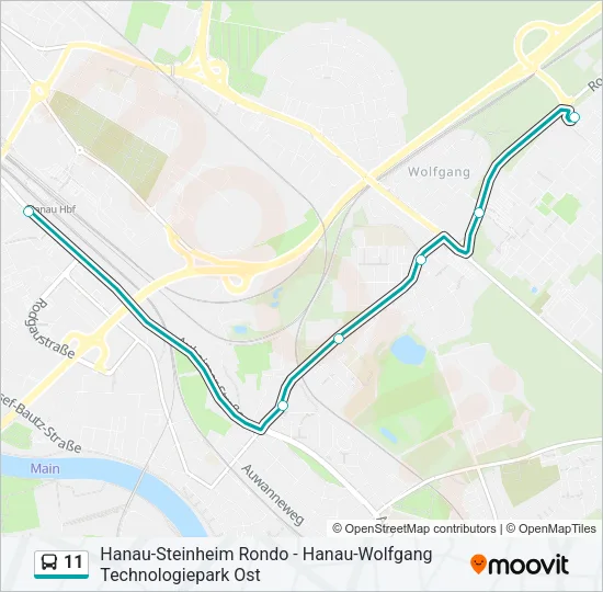 11 Bus Line Map