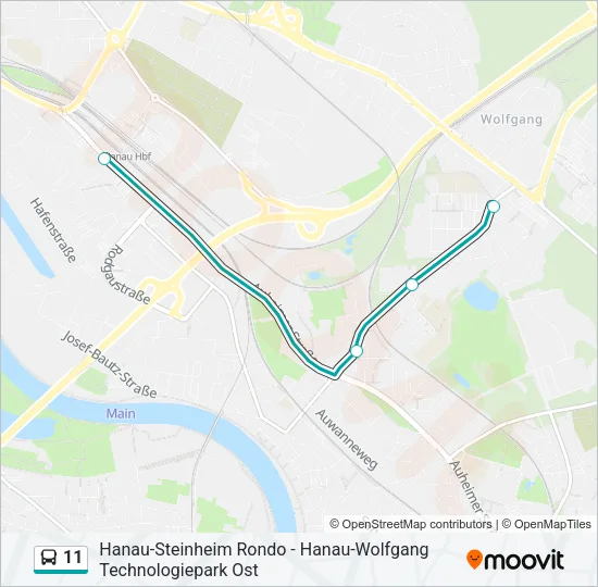 11 Bus Line Map