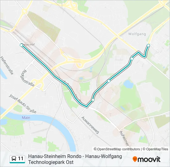 11 Bus Line Map