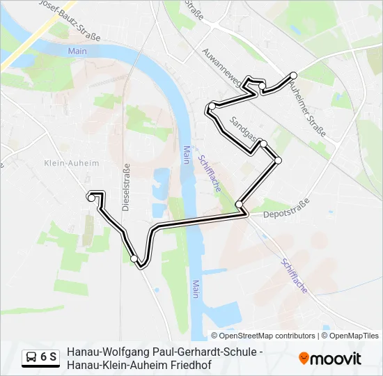6 S Bus Line Map