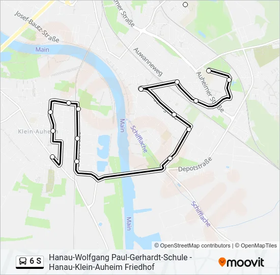 6 S Bus Line Map