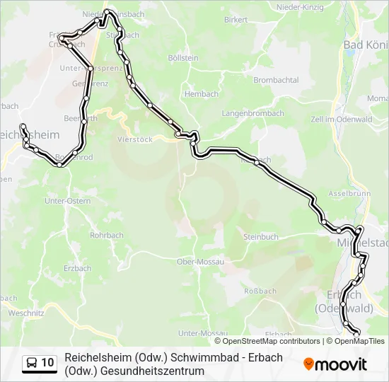 10 Bus Line Map
