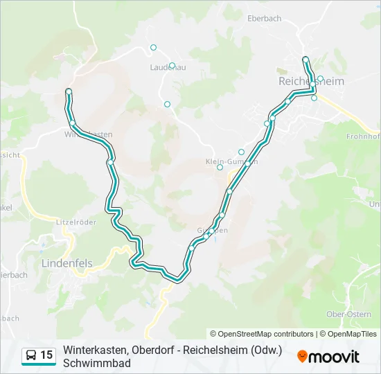 15 Bus Line Map