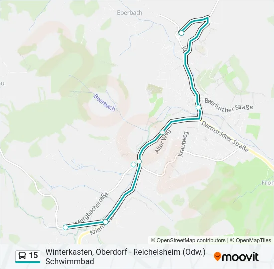 15 Bus Line Map