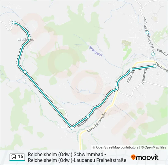 15 Bus Line Map