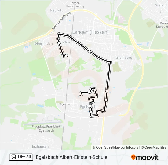 OF-73 Bus Line Map