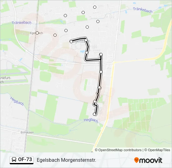 OF-73 Bus Line Map