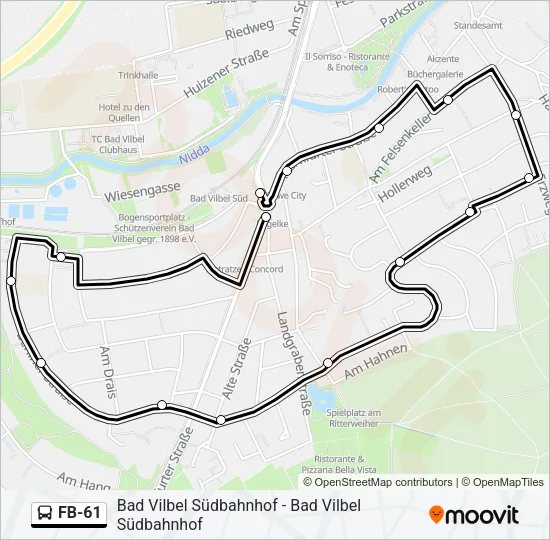 FB-61 Bus Line Map