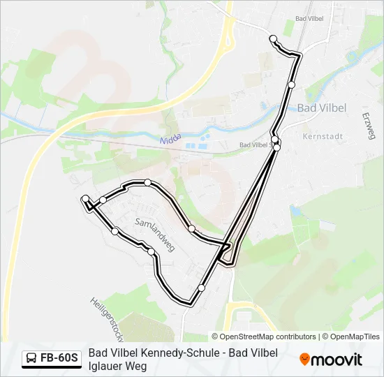 FB-60S Bus Line Map
