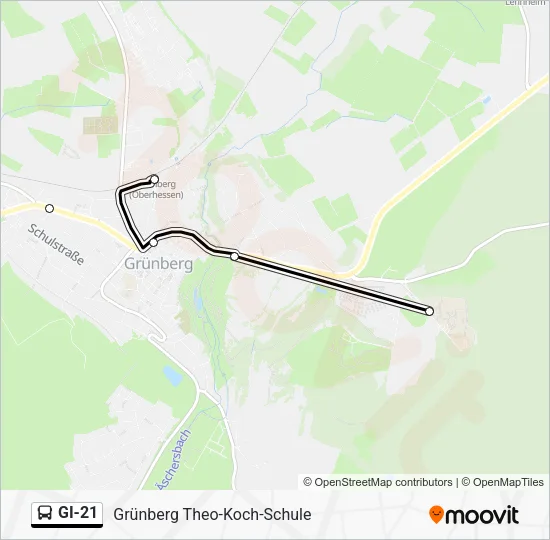 GI-21 Bus Line Map