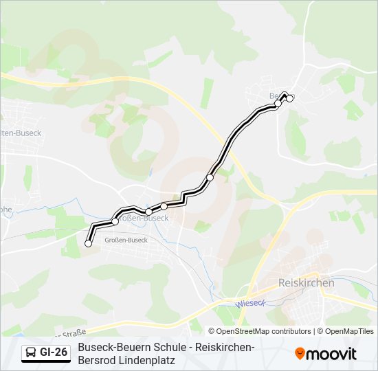 GI-26 Bus Line Map