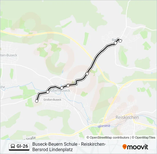GI-26 Bus Line Map