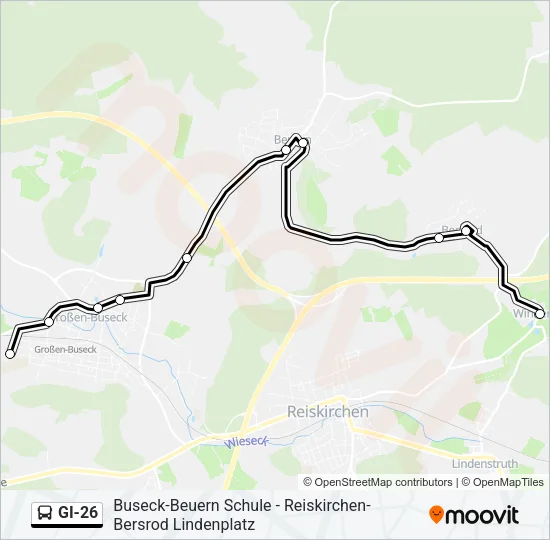 GI-26 Bus Line Map