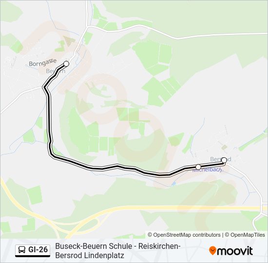 GI-26 Bus Line Map