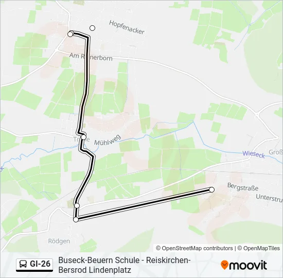 GI-26 Bus Line Map