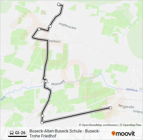 GI-26 Bus Line Map