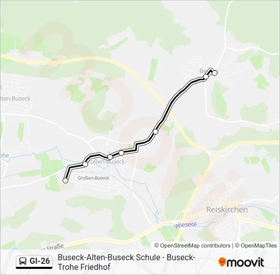 GI-26 Bus Line Map