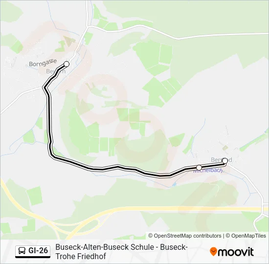 GI-26 Bus Line Map