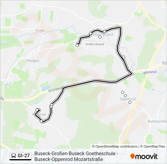 GI-27 Bus Line Map